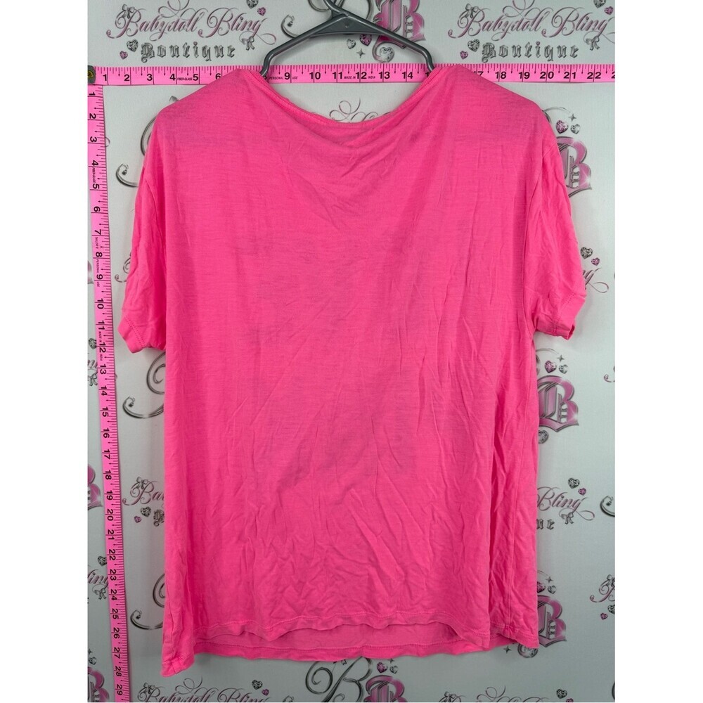 PINK Victoria's Secret 2011 tshirt rare y2k Hot Pink "LOVE PINK" Graphic Tee - Picture 2 of 9